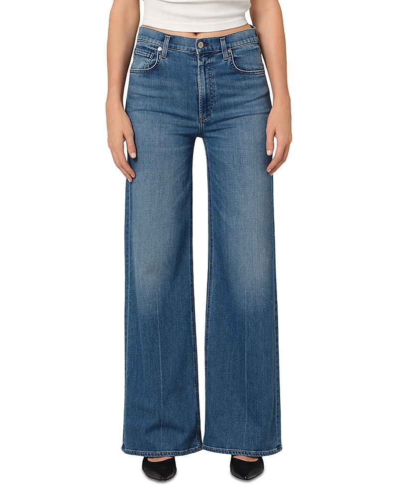 Citizens of Humanity Lyra High Rise Wide Leg Jeans in Candle Light