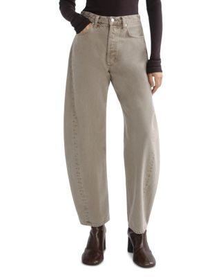 Luna Pieced High Rise Curved Tapered Jeans in Cedar