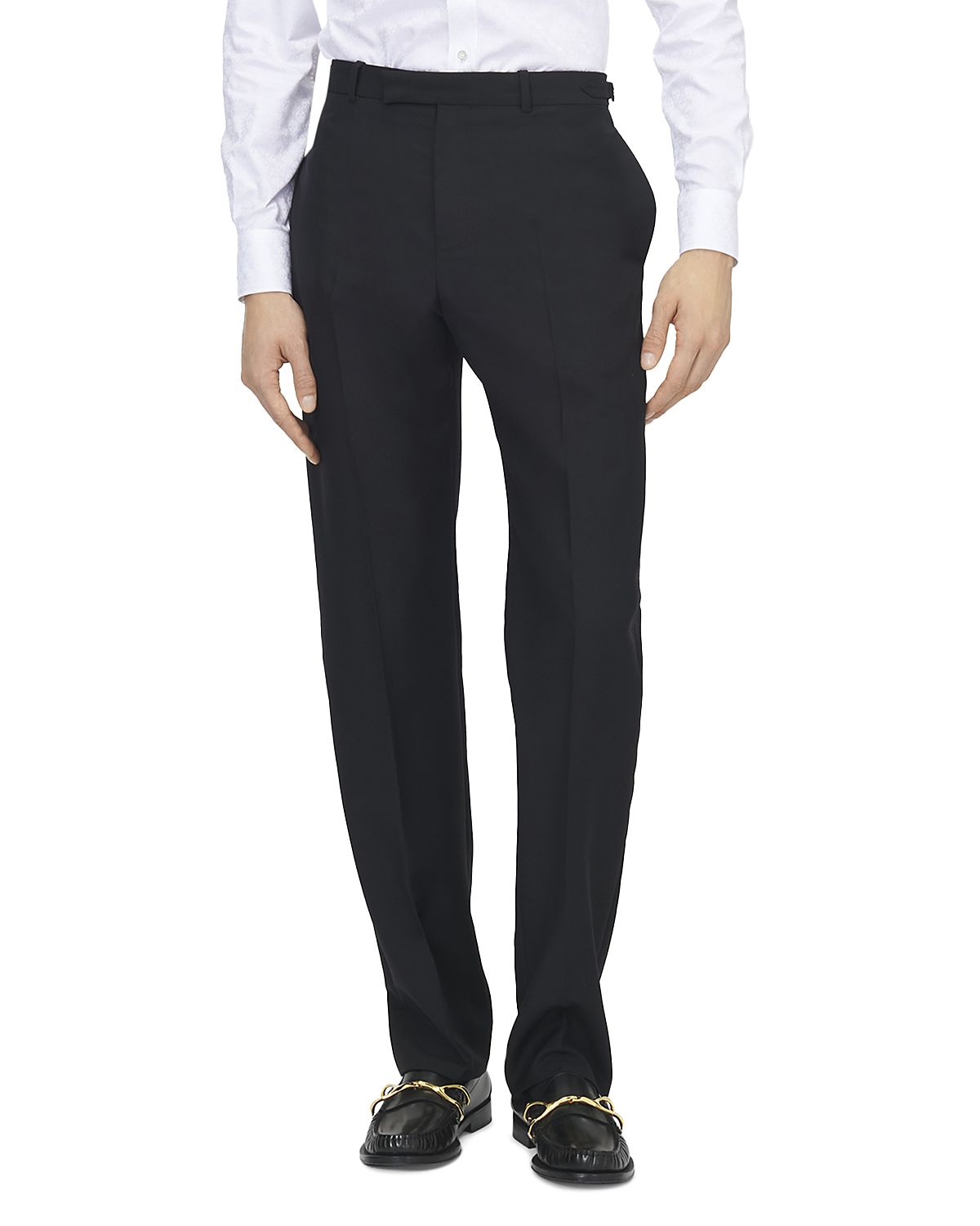 McQueen Wool Mohair Tailored Trousers