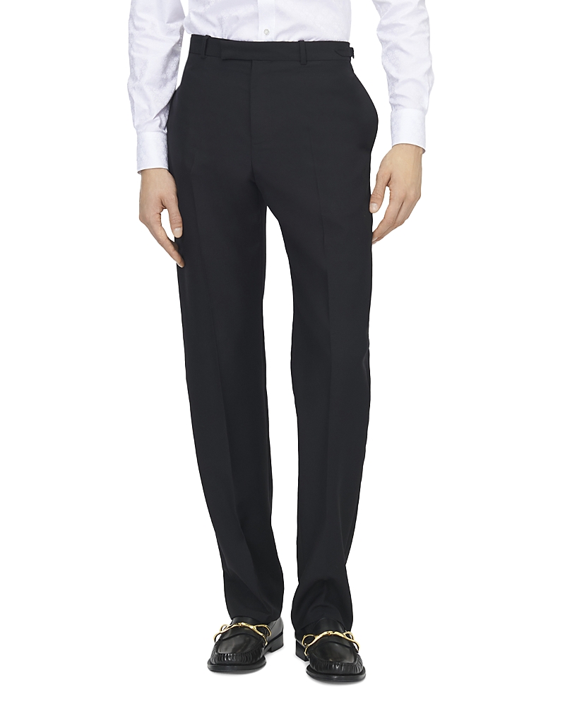 McQueen Wool Mohair Tailored Trousers