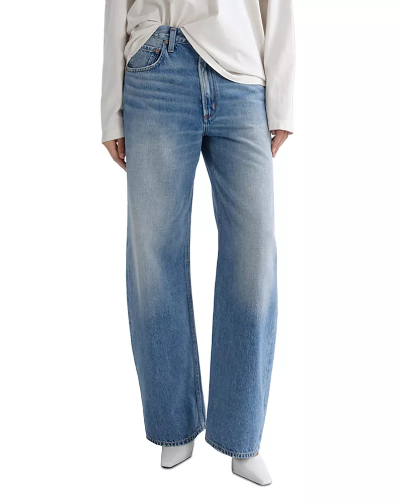 Agolde Low Curve High Rise Tapered Jeans in Venture