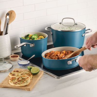 10 Piece Hard Anodized Ceramic Induction Cookware Set