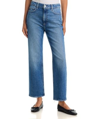 Stevie High Rise Straight Leg Ankle Jeans in Frittata
