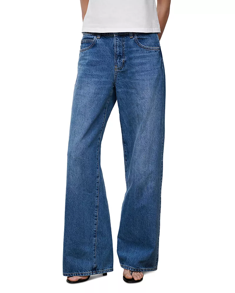 Staud Gus Mid Rise Relaxed Jeans in Vintage Wash