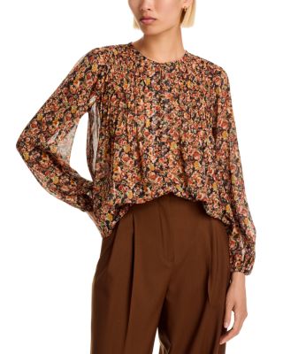 Ditsy Floral Button Front Top - Exclusive