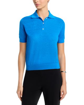 Semi Sheer Polo Top
