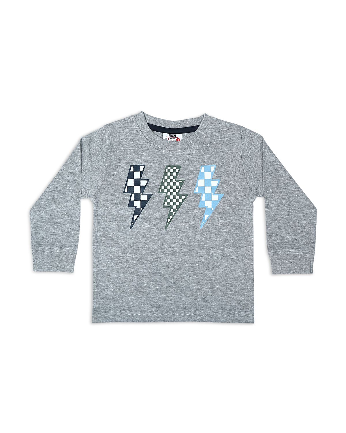Mish Mish Boys' Check Bolts Tee - Little Kid