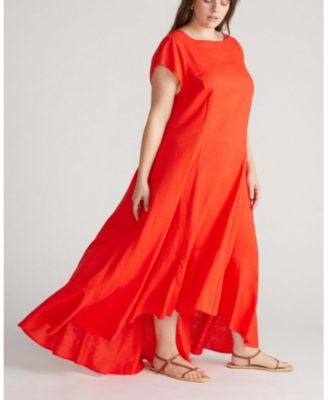 linen flounce dress Linen Flounce Dress