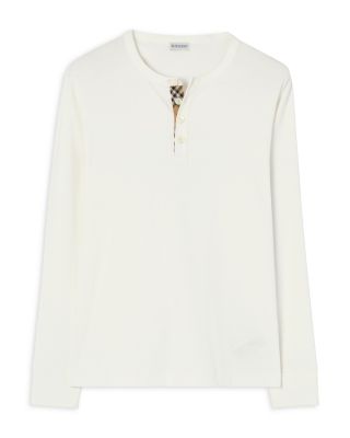 Check Placket Henley Shirt
