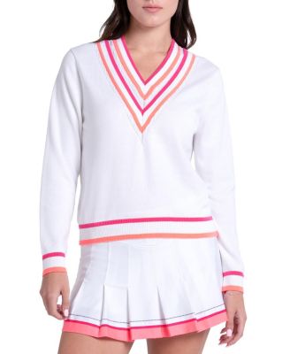 Lucky In Love Victory V-Neck Sweater