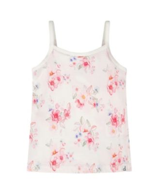 Girls' Organic Cotton Flowers Tank Underwear - Little Kid, Big Kid