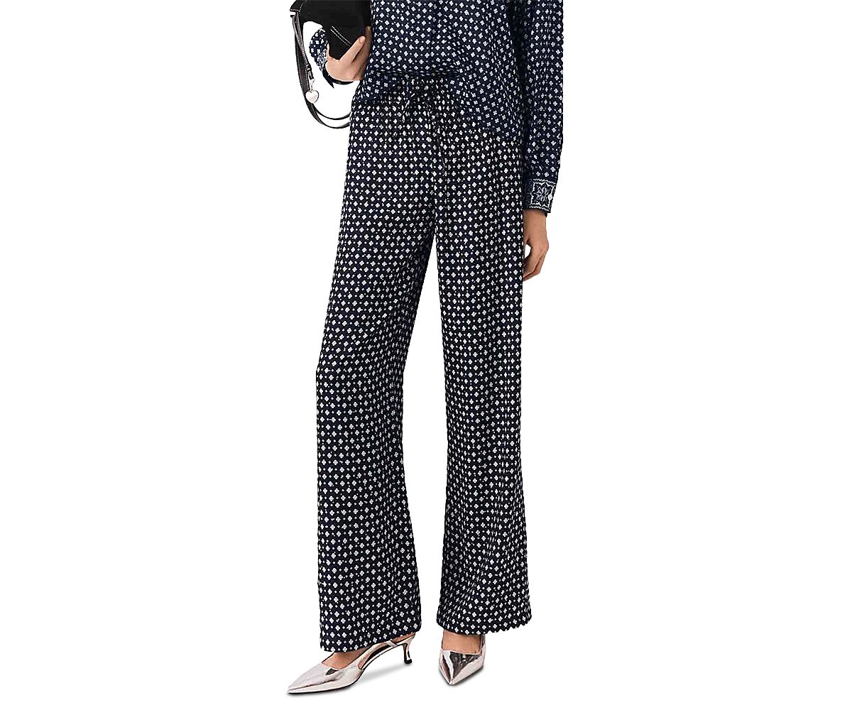 Maje Pitestoni High Rise Rhinestone Pants