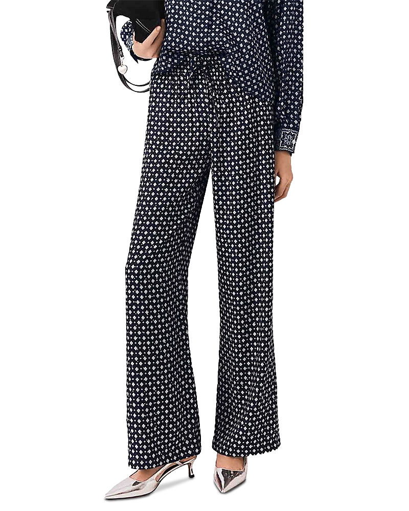 Maje Pitestoni High Rise Rhinestone Pants