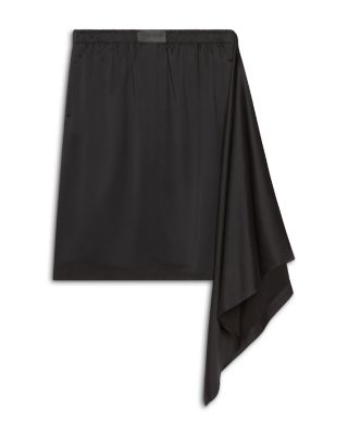 Courreges Draped Satin Skirt