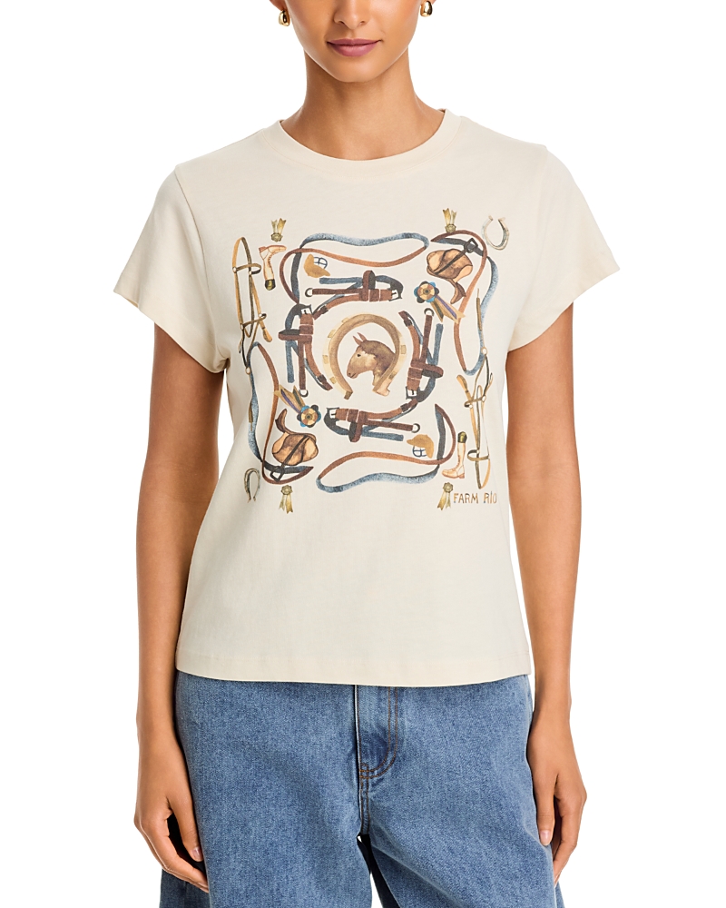 Farm Rio Cotton Equestrian Slim Tee