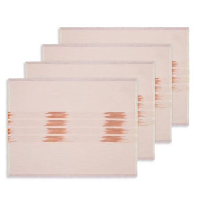 Kutnia Peshtemal Ikat Cotton Fringe Placemats, Set of 4