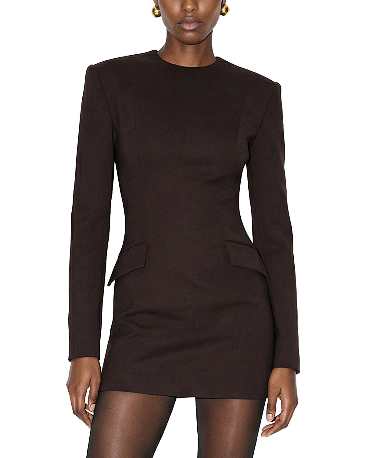 Ronny Kobo Brette Long Sleeve Mini Dress