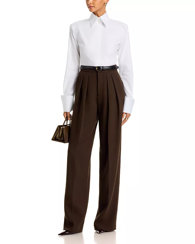 Sergio Hudson Cotton Wide Cuff Shirt