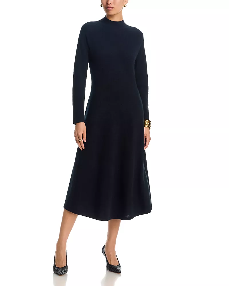 C by Bloomingdale's Cashmere Mock Neck Dress - Exclusive
