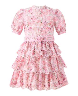  Girls' Julietta Frill Embroidered Dress - Little Kid, Big Kid