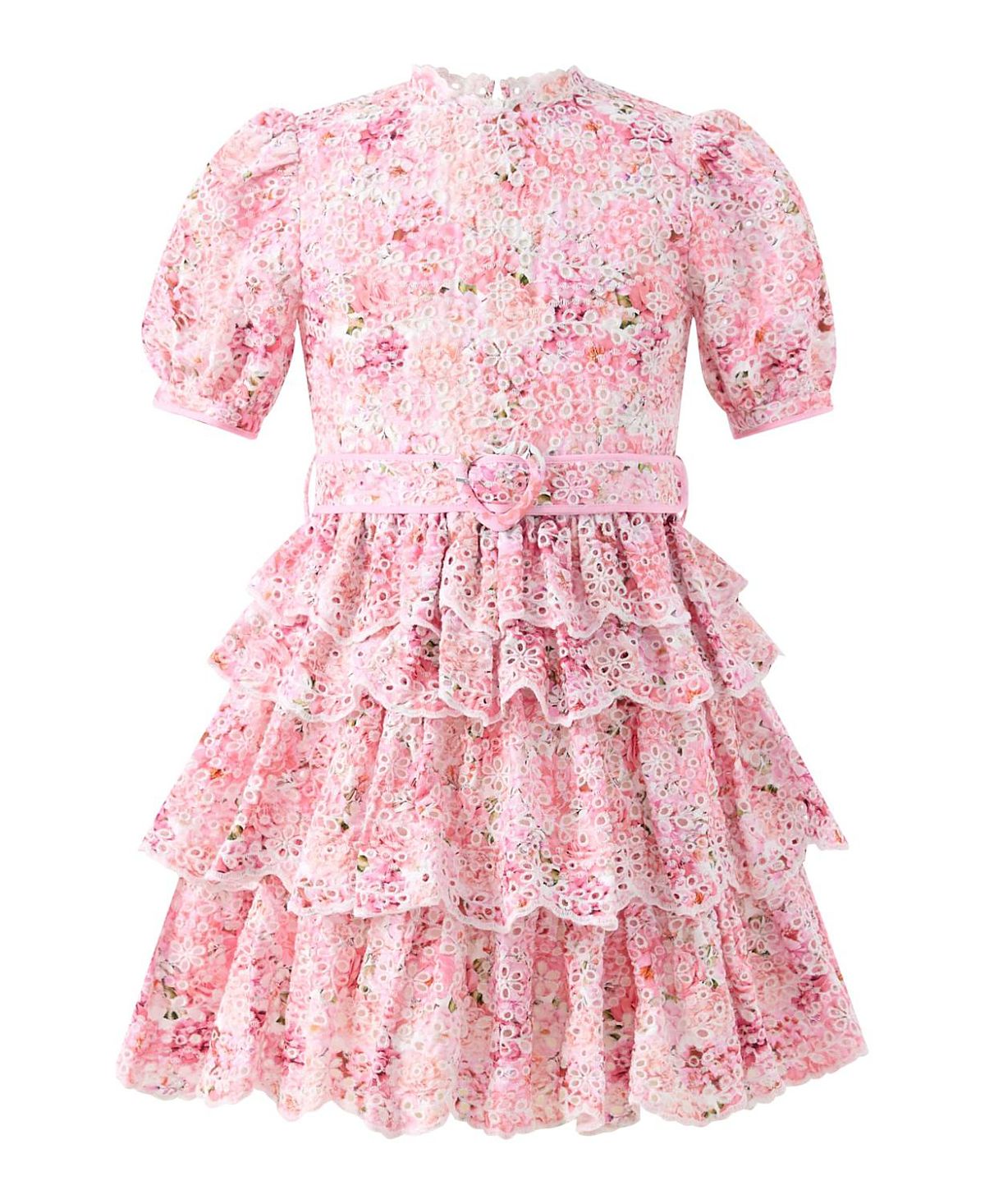 Marlo Kids Girls' Julietta Frill Embroidered Dress - Little Kid, Big Kid