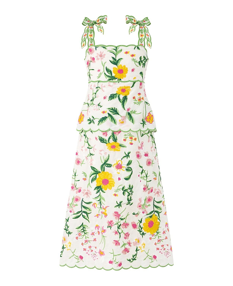 Marlo Kids Girls' Kaylee Cotton Embroidered Maxi Dress - Little Kid, Big Kid