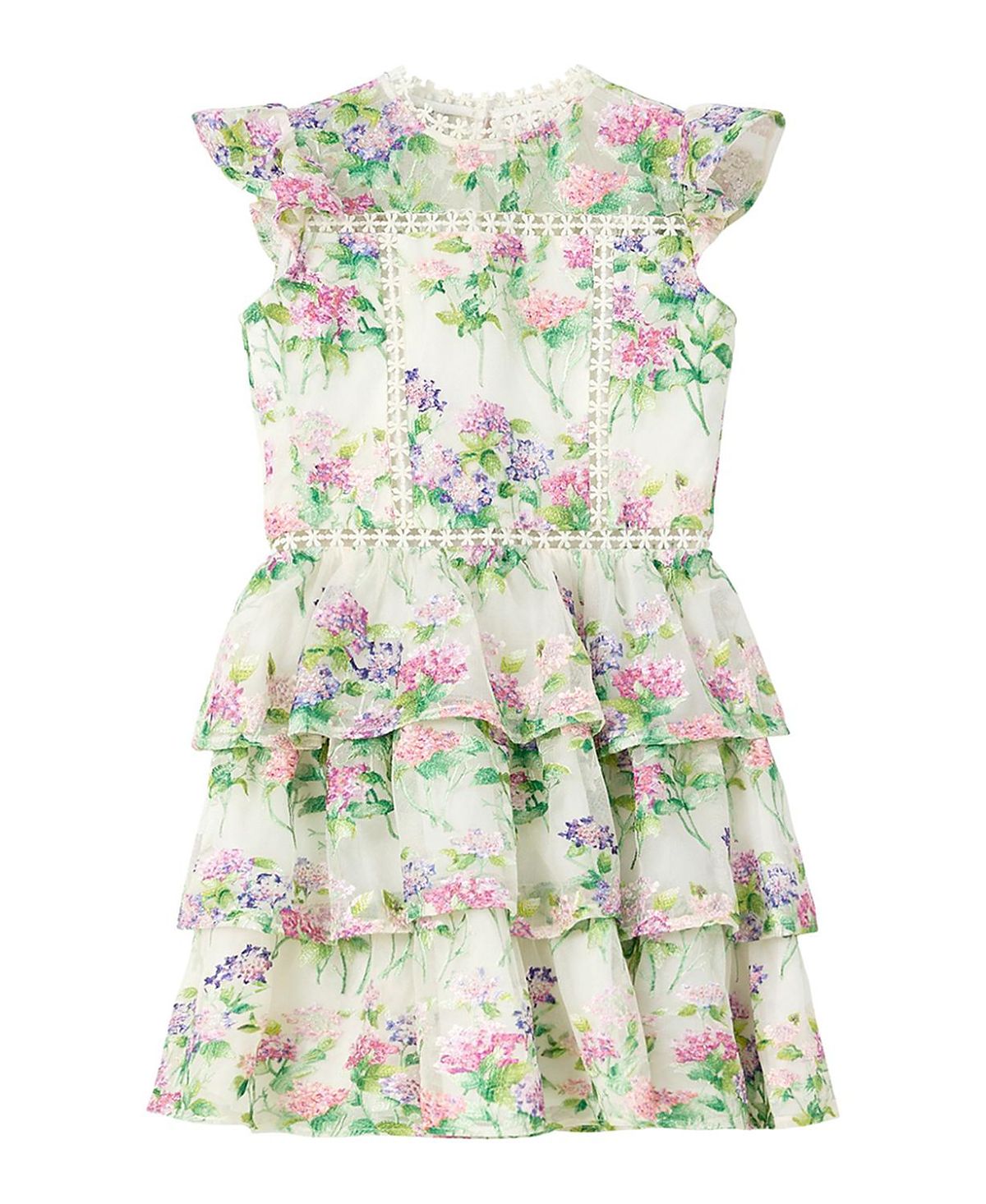 Marlo Kids Girls' Clementine Embroidered Mini Dress - Little Kid, Big Kid