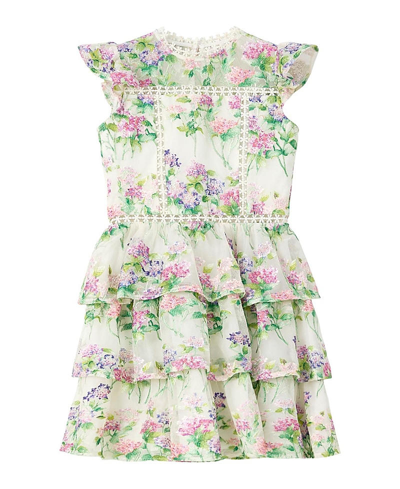 Marlo Kids Girls' Clementine Embroidered Mini Dress - Little Kid, Big Kid