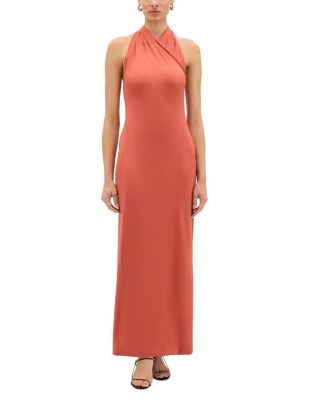  Gathered Halter Dress