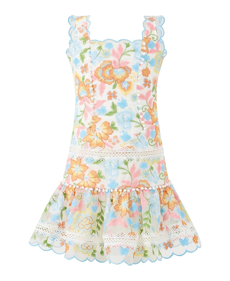 Marlo Kids Girls' Bianca Embroidered Mini Dress - Little Kid, Big Kid
