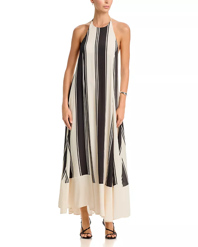 a. ren Nika Sleeveless Halter Dress