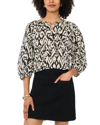 Lace Up Raglan Top with Neck Ties 