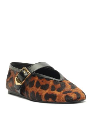 Women's Vick Calf Hair Buckle Flats