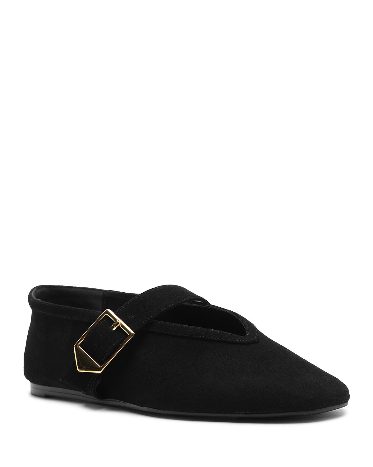 Schutz Women's Vick Calf Hair Buckle Flats