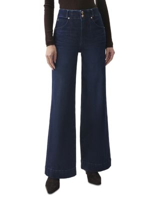 Lana Double Button High Rise Jeans in Starstruck