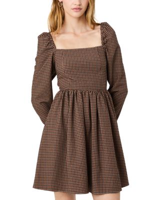 Diana Textured Gingham Dress