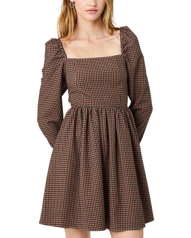 French Connection Diana Textured Gingham Dress