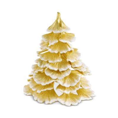 Ginkgo Gold Frost Christmas Tree 6"