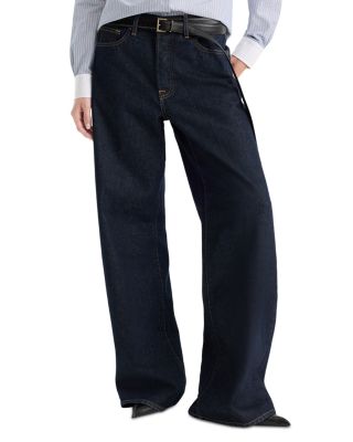 Vintage Low Rise Slung Baggy Jeans in Rinse