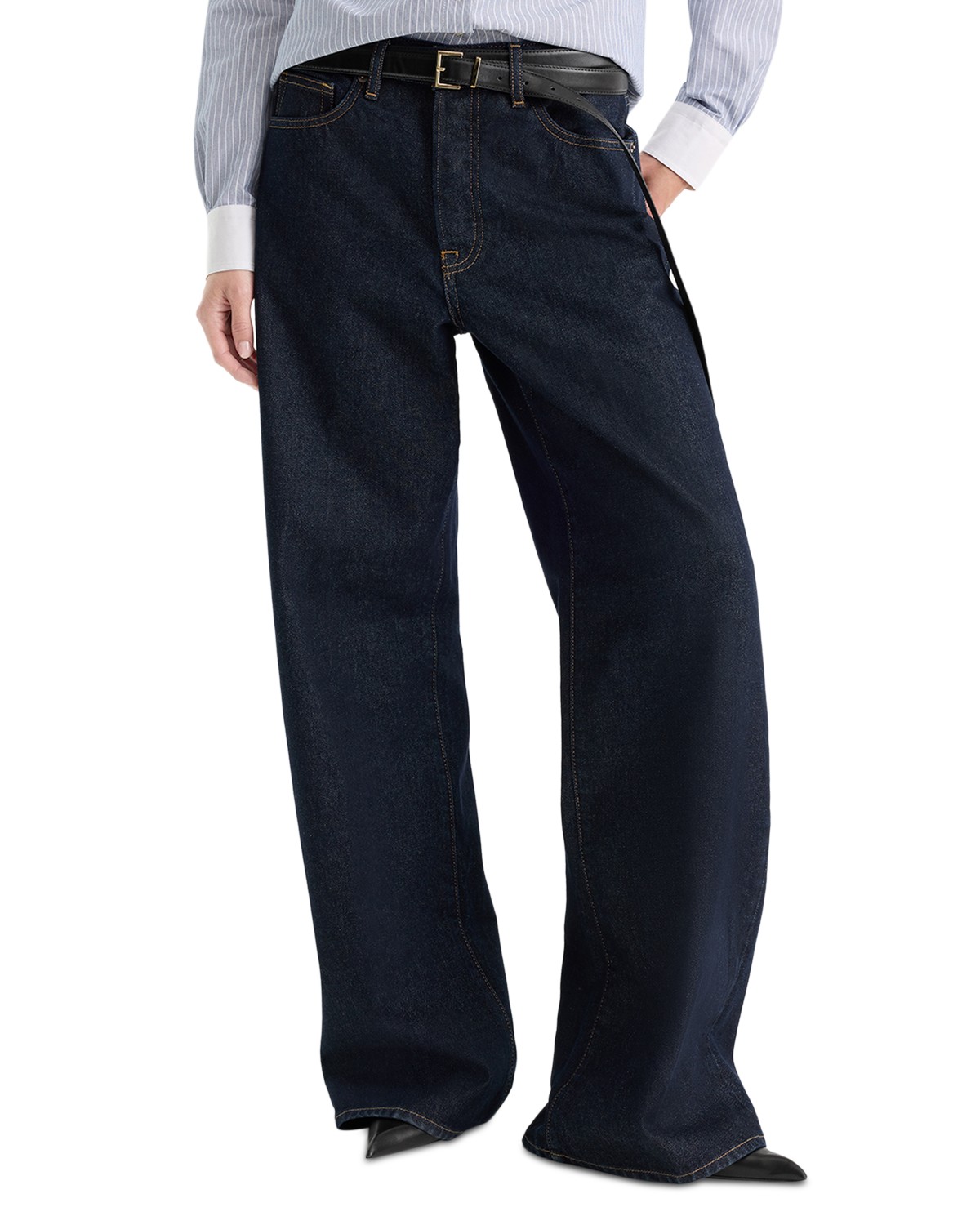 Vintage Low Rise Slung Baggy Jeans in Rinse