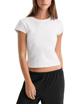 The Cap Sleeve Cotton Stretch Tee
