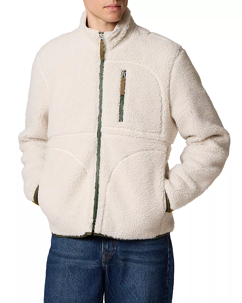 Ps Paul Smith Fleece Stand Collar Zip Sweatshirt