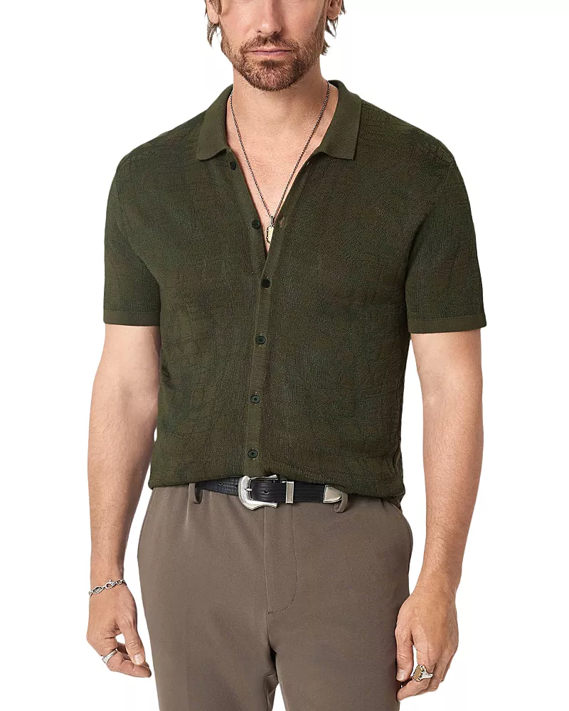 John Varvatos Cayden Cotton Blend Shirt