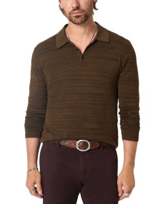 Hughs Marl Stitch Cotton Polo Shirt