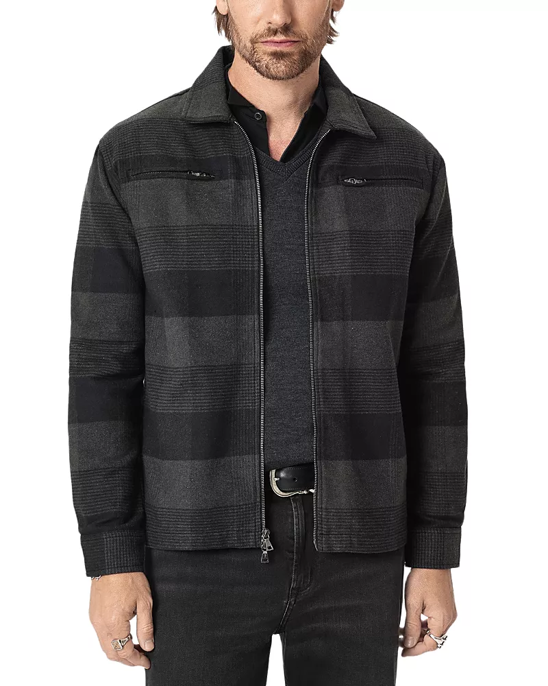John Varvatos Grafton Flannel Check Shirt Jacket