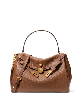 Hamilton Moderne Large Flap Leather Satchel