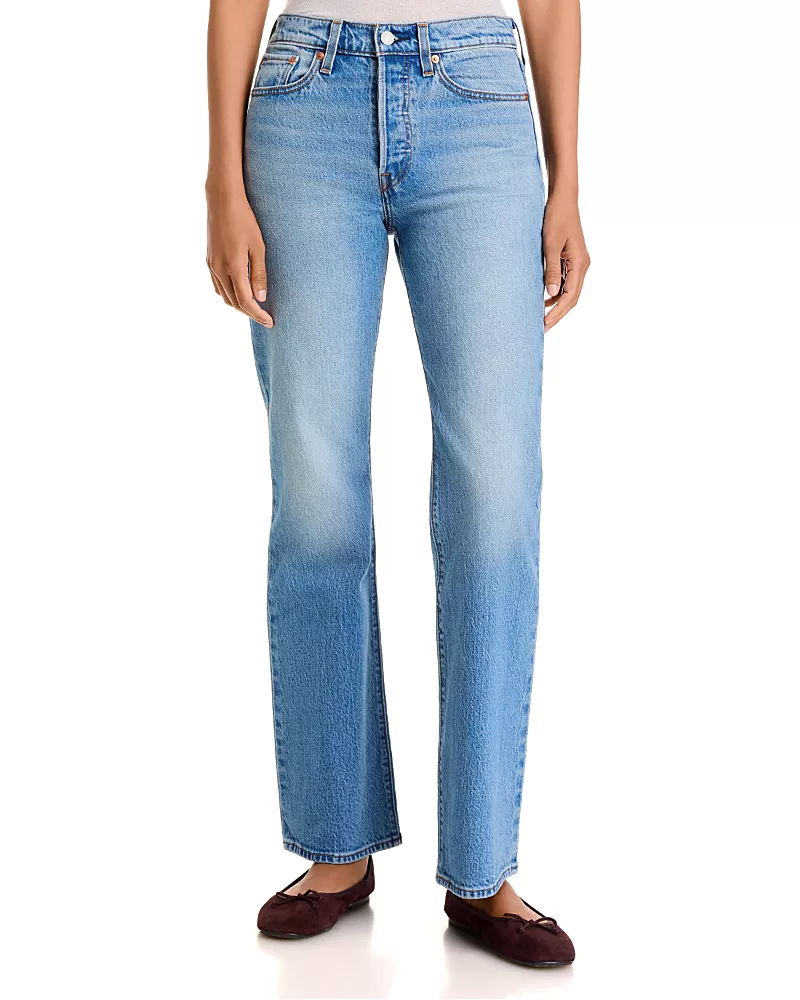 Levi's Wedgie Bootcut High Rise Jeans in Probably Here