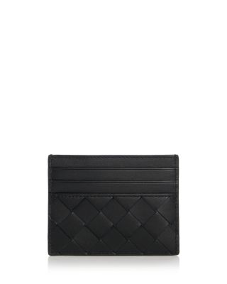 Intrecciato Leather Card Case