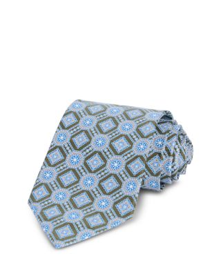 Silk Classic Geometric Medallion Tie - Exclusive