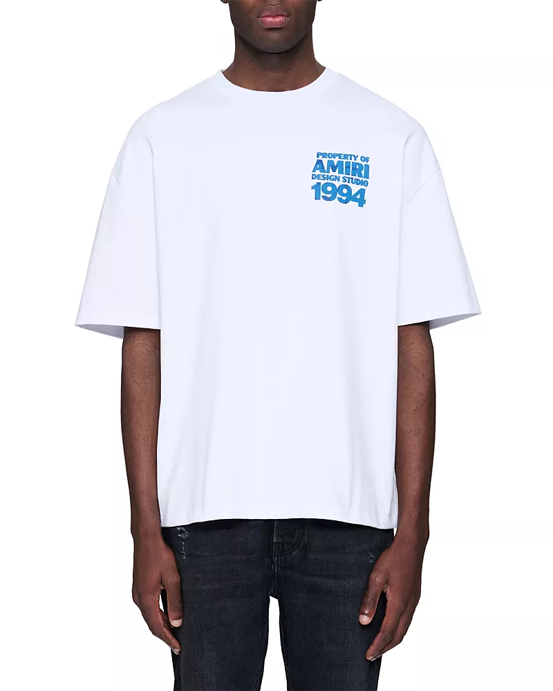 amiri Design Studio 1994 Logo Cotton T-Shirt